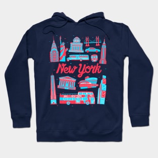 New York Cityscape Landmark Hoodie